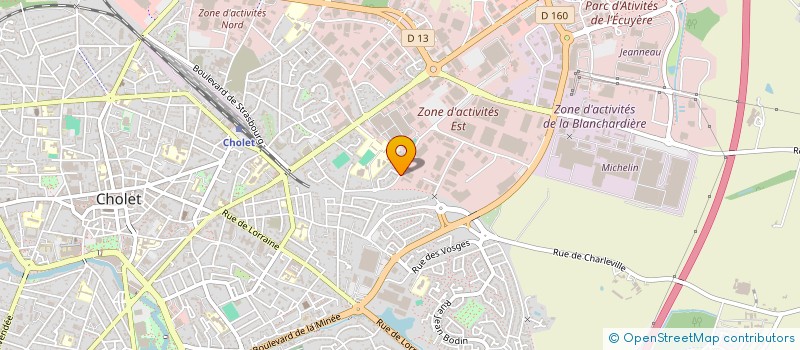 localisation de l'entreprise ADITEC OCCITANIE à CHOLET