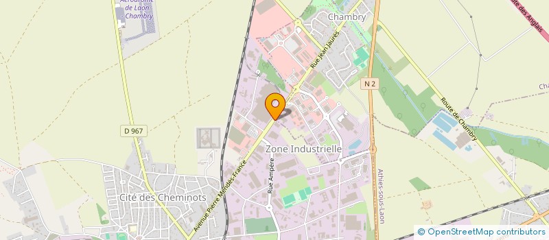 localisation de l'entreprise ADITECH à LAON