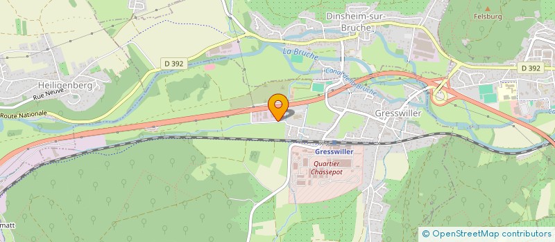localisation de l'entreprise ADITECH à GRESSWILLER