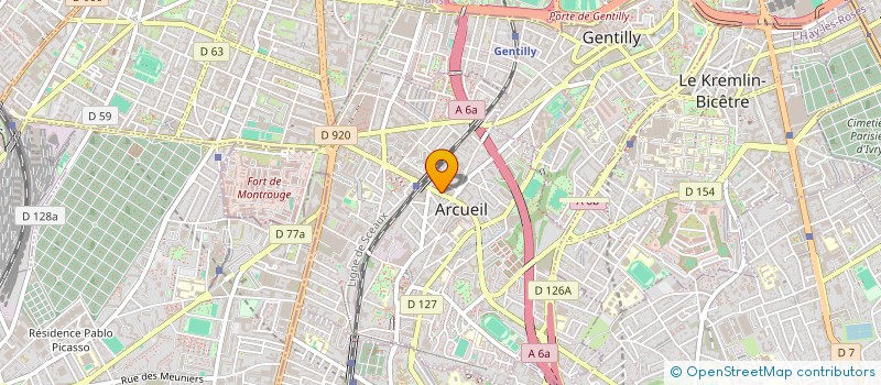 localisation de l'entreprise ADITEI  ARCUEIL