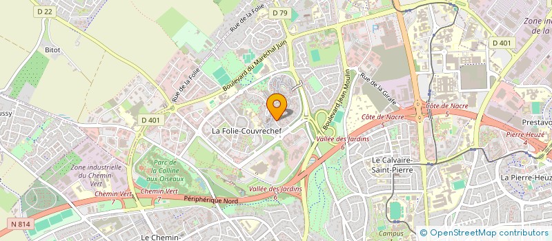 localisation de l'entreprise ADITRA à CAEN