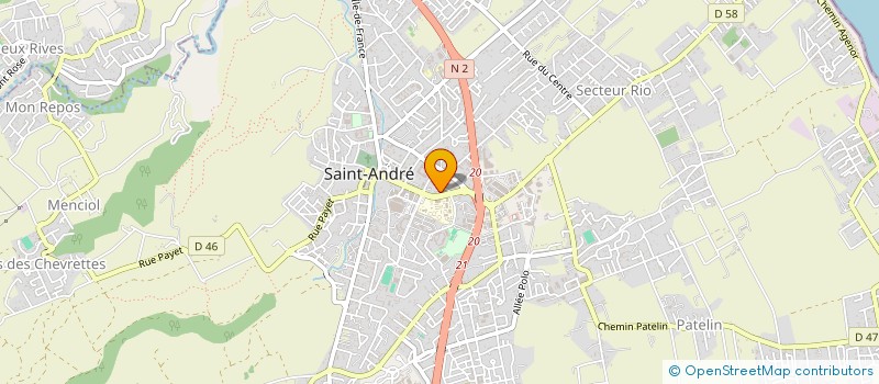 localisation de l'entreprise ADITYA à SAINT-ANDRE