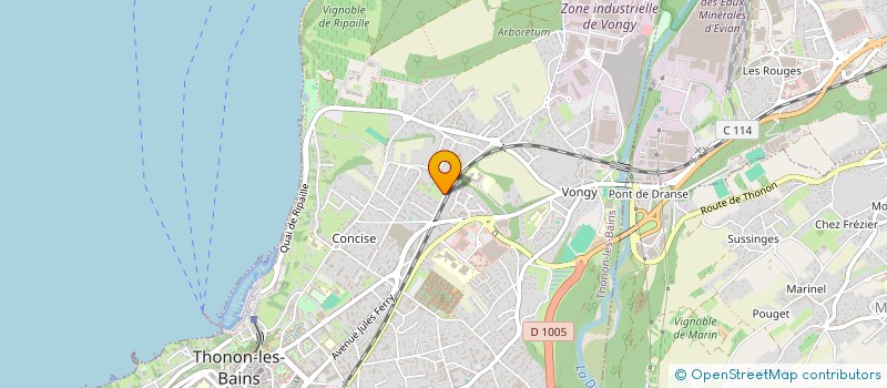 localisation de l'entreprise ADITYA à THONON-LES-BAINS