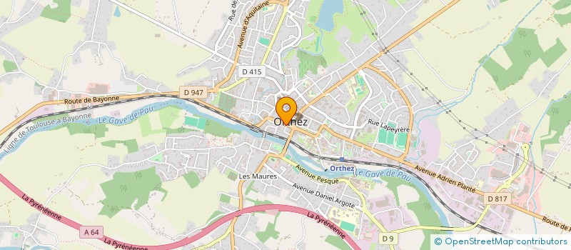 localisation de l'entreprise ADIU PRINT  ORTHEZ