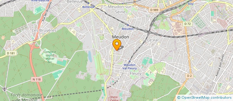 localisation de l'entreprise ADIV MUSICO VISUEL à MEUDON