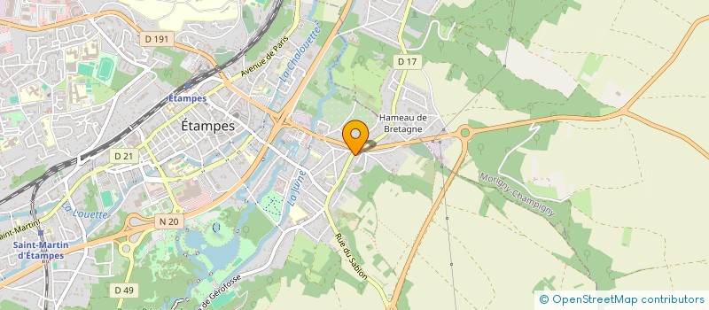 localisation de l'entreprise ADIZ CONSEIL à ETAMPES