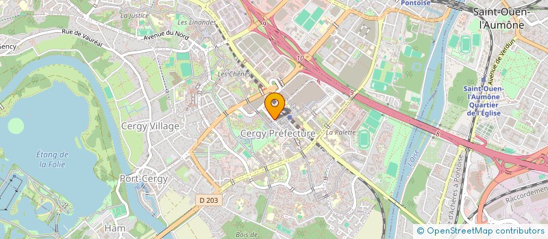 localisation de l'entreprise ADIZA  CERGY