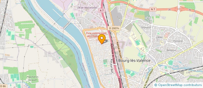 localisation de l'entreprise ADJ à BOURG-LES-VALENCE