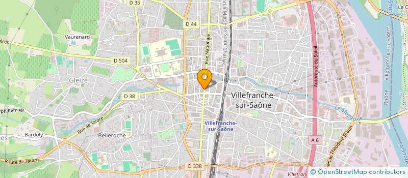 localisation de l'entreprise ADJ à VILLEFRANCHE-SUR-SAONE