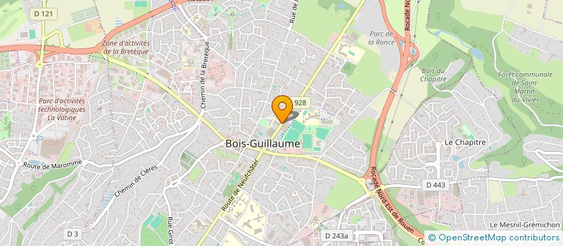 localisation de l'entreprise ADJ CONSEILS NORMANDIE à BOIS-GUILLAUME