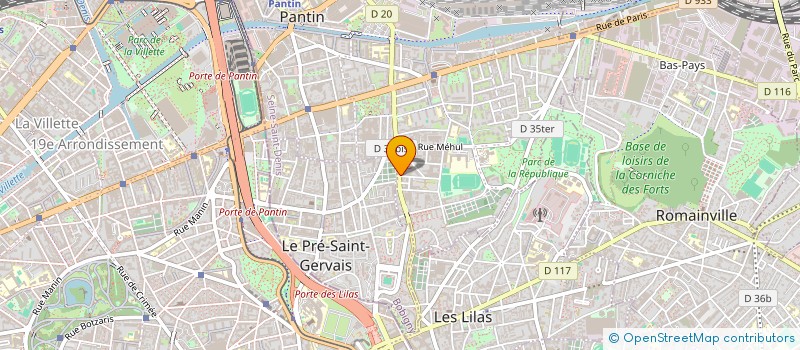 localisation de l'entreprise ADJ DISTRIBUTION à PANTIN