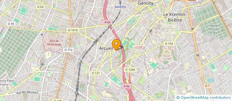 localisation de l'entreprise ADJ IMMO  ARCUEIL