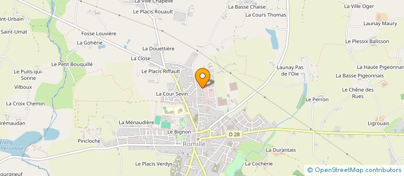 localisation de l'entreprise ADJ IMMO - CONSTITUTION  ROMILLE