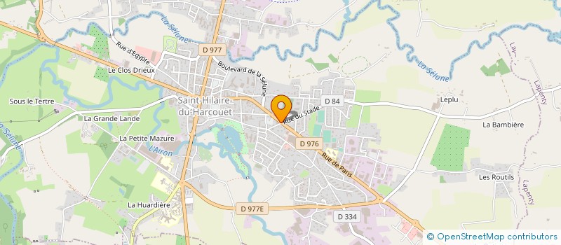 localisation de l'entreprise ADJ PIECES AUTOS  SAINT-HILAIRE-DU-HARCOUET