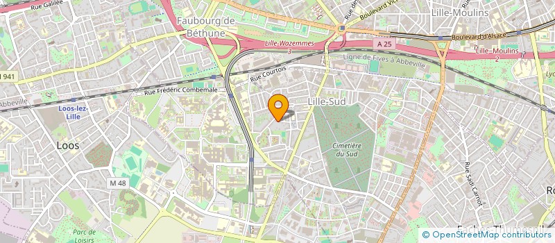 localisation de l'entreprise ADJ. PRODUCTION  LILLE