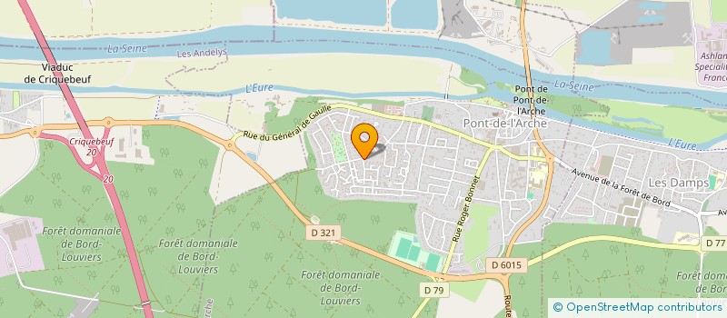 localisation de l'entreprise ADJ TAXI à PONT-DE-L'ARCHE