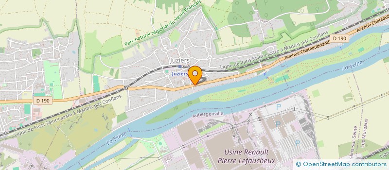 localisation de l'entreprise ADJA CRICKET CLUB  JUZIERS