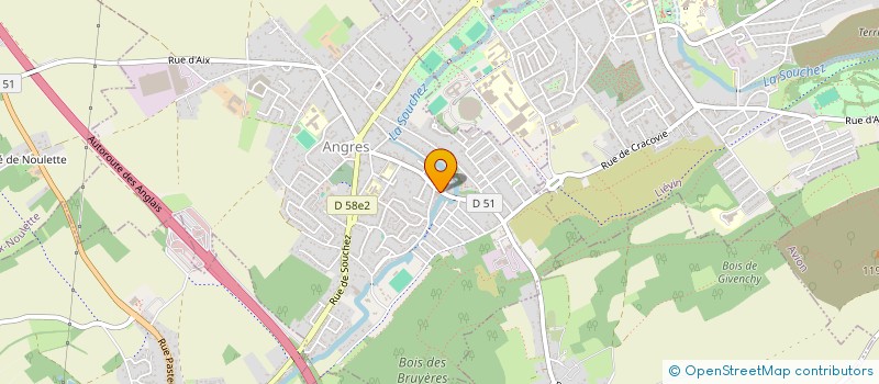 localisation de l'entreprise ADJAM ASSOCIATION DES JEUNES ANGROIS DU MOULIN à ANGRES