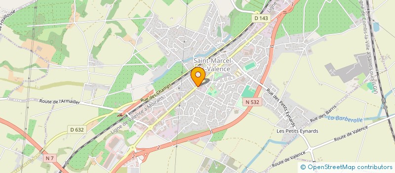 localisation de l'entreprise ADJE CARROSSERIE  PORTES-LES-VALENCE