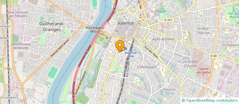 localisation de l'entreprise ADJECTIF CONSEIL à VALENCE