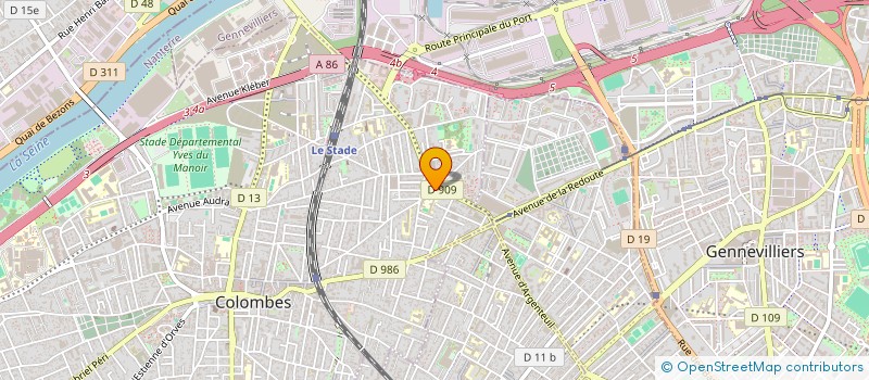 localisation de l'entreprise ADJECTIVES à COLOMBES