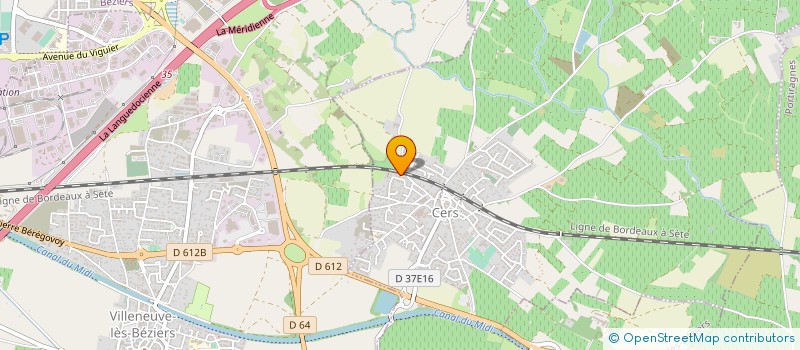 localisation de l'entreprise ADJI'BATI à VILLENEUVE-LES-BEZIERS