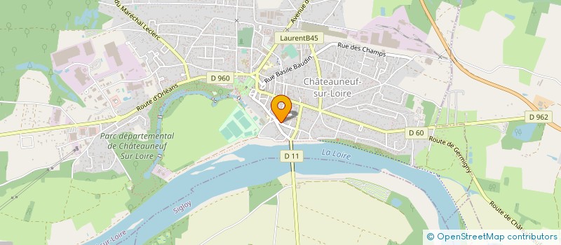 localisation de l'entreprise ADJI CONSTRUCTION EURL à CHATEAUNEUF-SUR-LOIRE