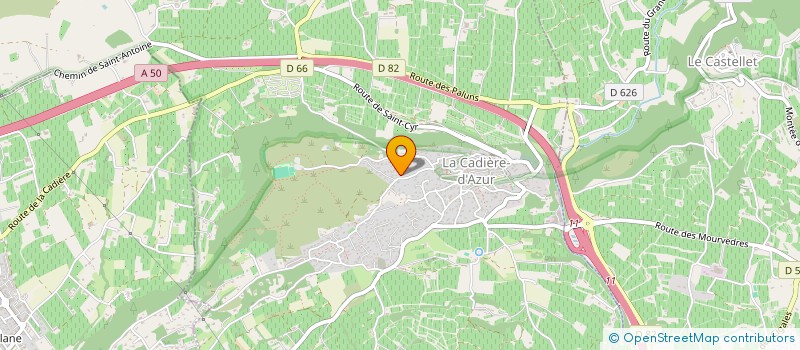 localisation de l'entreprise ADJL à LA CADIERE-D'AZUR