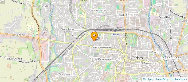 localisation de l'entreprise ADJL  TARBES