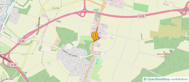 localisation de l'entreprise ADJN AMIENS  DURY