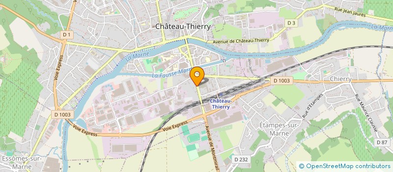 localisation de l'entreprise ADJPRIVATES à CHATEAU-THIERRY