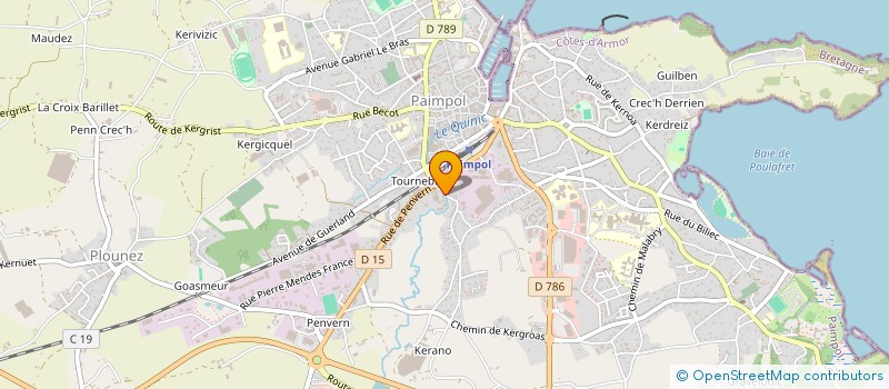 localisation de l'entreprise ADJULO SERVICES à PAIMPOL