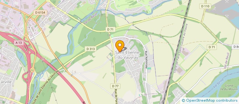 localisation de l'entreprise ADJUST'AIR  ST-ETIENNE DU VAUVRAY