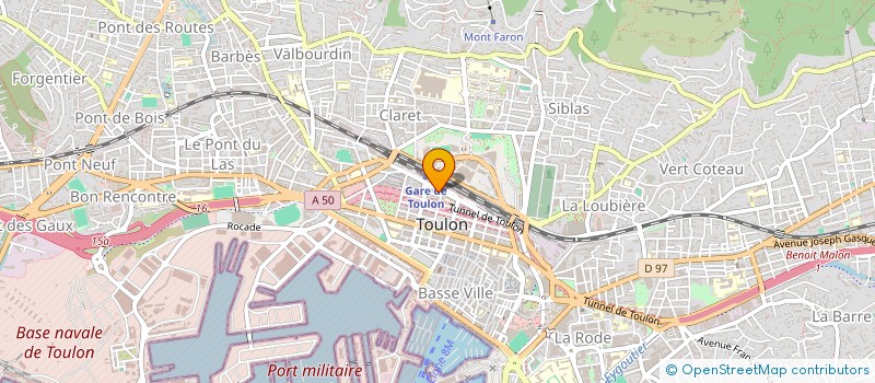 localisation de l'entreprise ADJUTO COPIN à TOULON