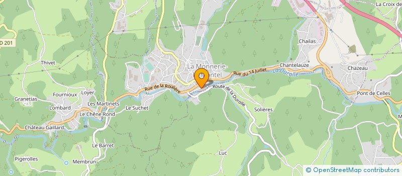 localisation de l'entreprise ADJUTORIUM INFORMATIQUE  LA MONNERIE-LE-MONTEL