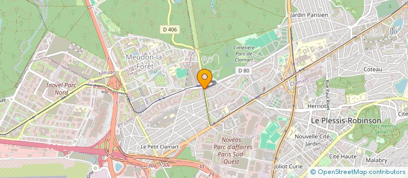 localisation de l'entreprise ADK à CLAMART