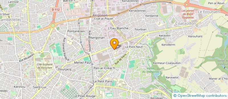 localisation de l'entreprise ADK à BREST