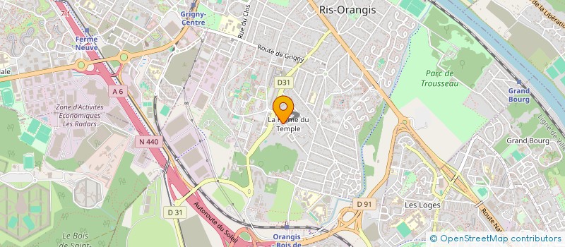 localisation de l'entreprise ADK à RIS-ORANGIS
