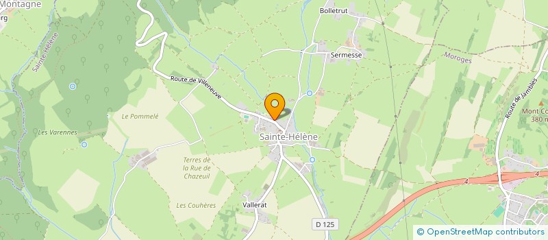 localisation de l'entreprise ADK  SAINTE-HELENE