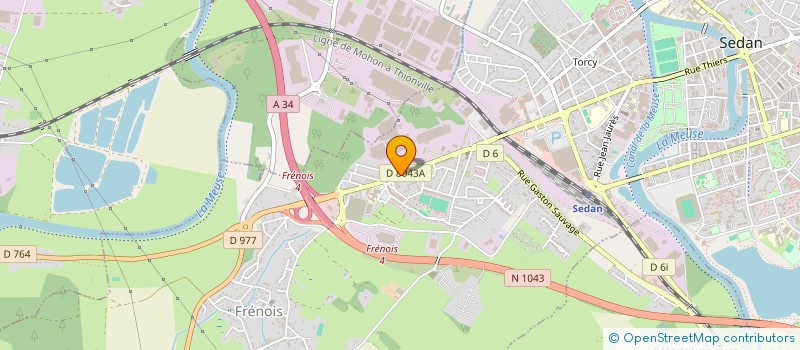 localisation de l'entreprise ADK AISNE  SEDAN