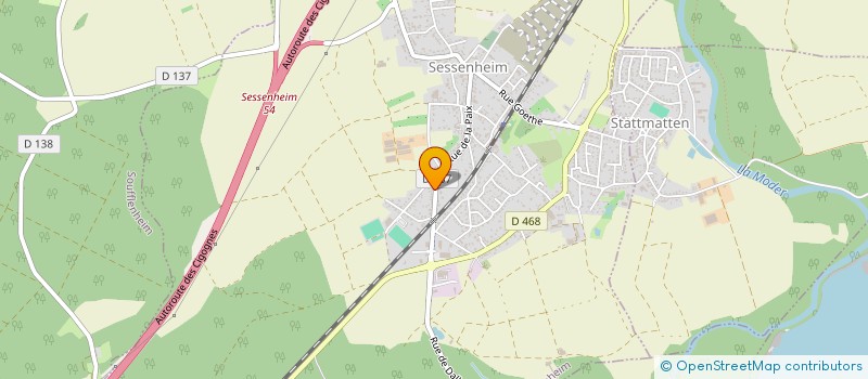 localisation de l'entreprise ADK COUVERTURE à SESSENHEIM