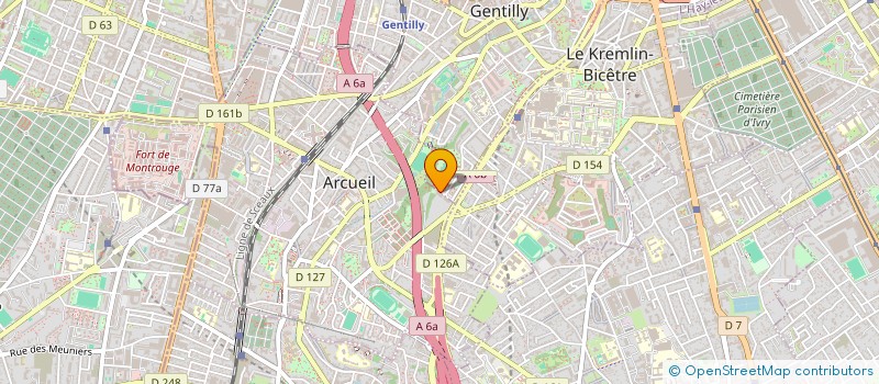 localisation de l'entreprise ADK FRANCE AGRO  ARCUEIL