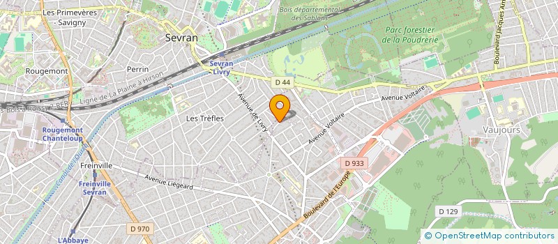 localisation de l'entreprise ADK GESTION à LIVRY-GARGAN