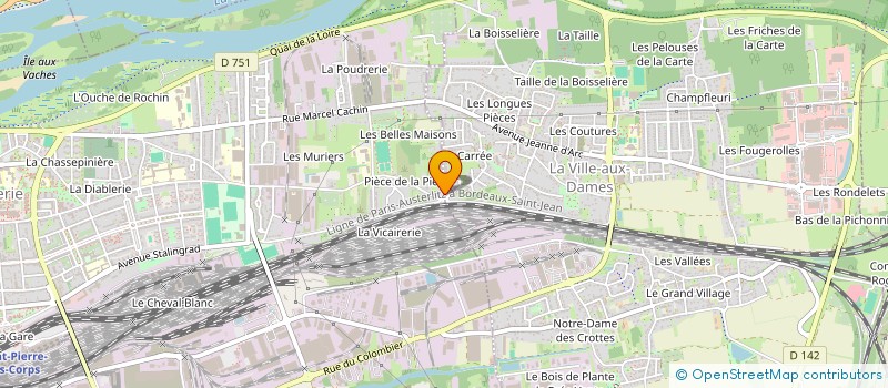 localisation de l'entreprise ADK IMMOBILIER  SAINT-PIERRE-DES-CORPS