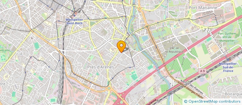 localisation de l'entreprise ADK PRO à MONTPELLIER