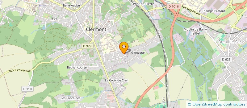 localisation de l'entreprise ADKN  CLERMONT