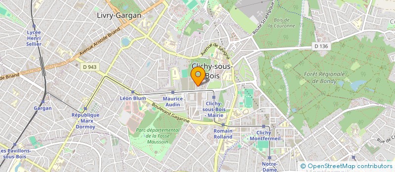 localisation de l'entreprise ADKPRO à CLICHY-SOUS-BOIS