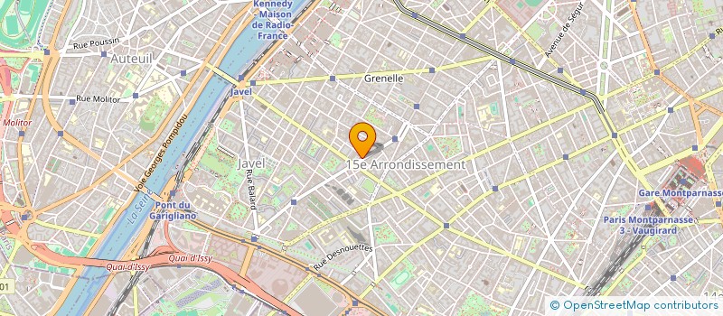 localisation de l'entreprise ADL 38  PARIS 15