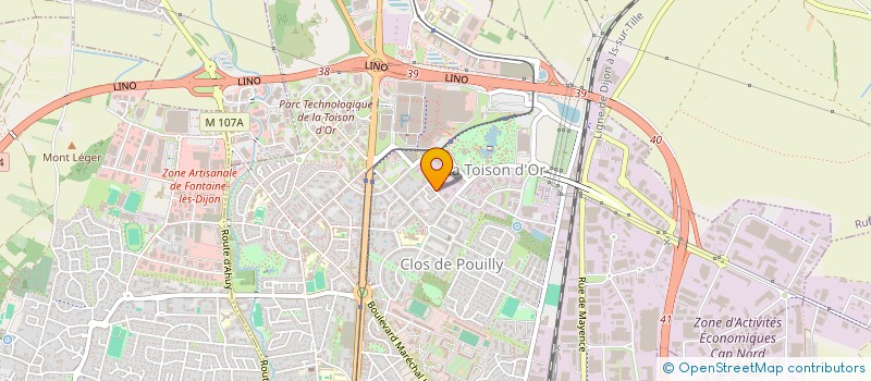 localisation de l'entreprise ADL à DIJON