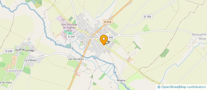 localisation de l'entreprise ADL 61 à TRUN